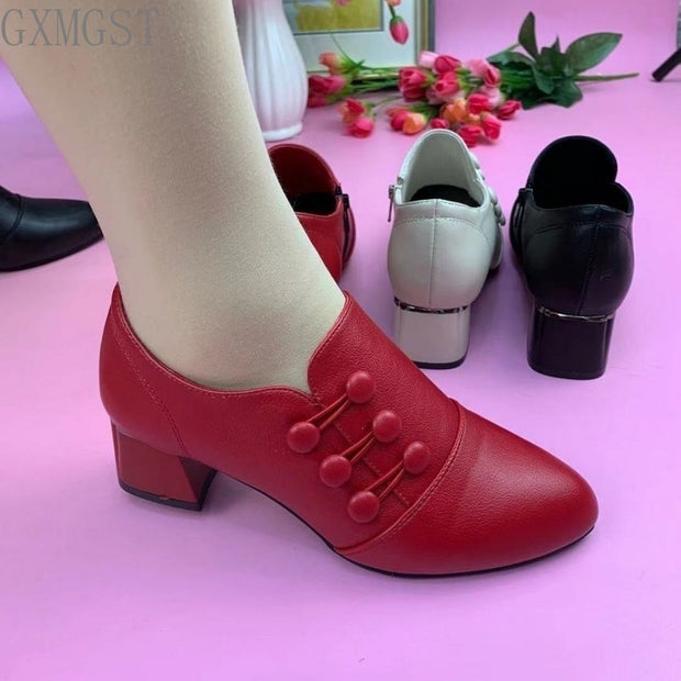 Classic Women's Shoes Pointed Toe Pumps Patent Leather High Heels Boat Party Wedding Red Wedding
