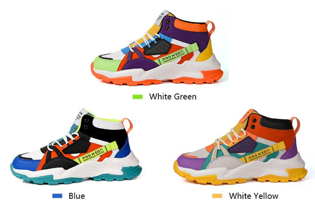 Casual High Top Chunky Sneakers Men’s Trainers Breathable Sneakers