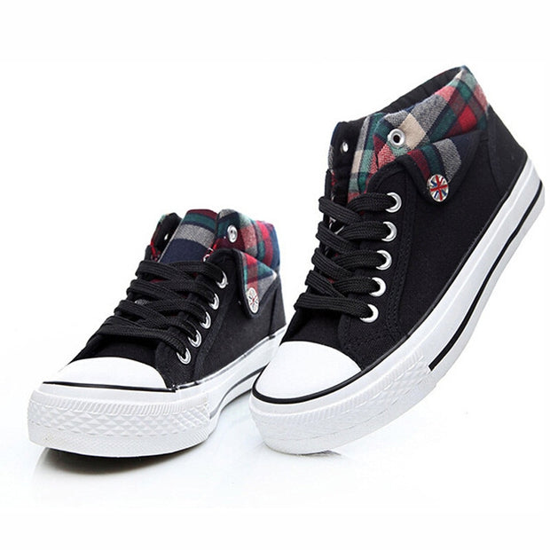 Student Canvas Shoes Wedge Women Casual Shoes - Ernadi