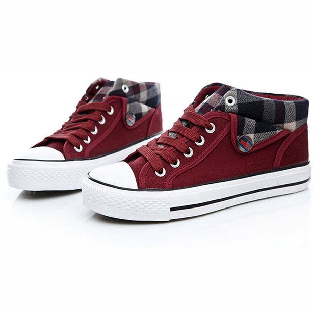 Student Canvas Shoes Wedge Women Casual Shoes - Ernadi