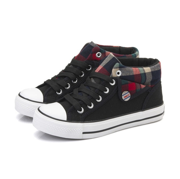 Student Canvas Shoes Wedge Women Casual Shoes - Ernadi